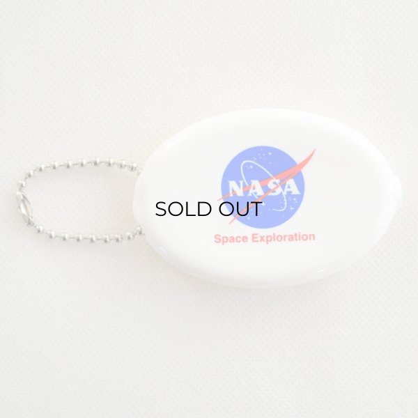 画像1: コインケース NASA ナサ ホワイト ラバー (1)