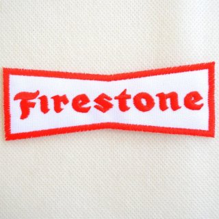60s 70s　刺繍　ワッペンFirestone 　ファイヤーストーン　つなぎ ワッペン ファイアストン Firestone | ワッペン・アップリケ