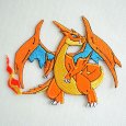 画像1: ポケモン ポケットモンスター メガリーザードン Y ワッペン アイロン シール 刺繍 キャラクターグッズ 入園準備 入学準備 (1)