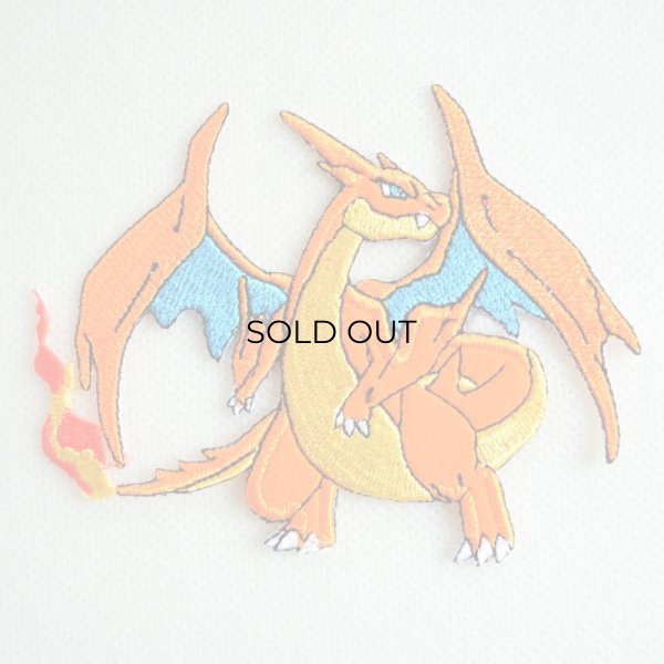 画像1: ポケモン ポケットモンスター メガリーザードン Y ワッペン アイロン シール 刺繍 キャラクターグッズ 入園準備 入学準備 (1)