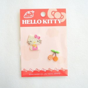 画像5: ワッペン ハローキティ さくらんぼ HELLO KITTY サンリオ 2枚組