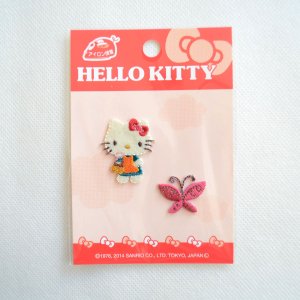 画像5: ワッペン ハローキティ 蝶 HELLO KITTY サンリオ 2枚組