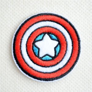 画像1: ワッペン キャプテン アメリカ  ロゴ マーベル