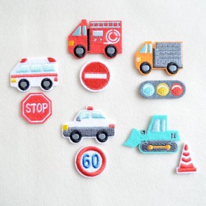 画像4: ワッペン パトカー 標識 2枚組