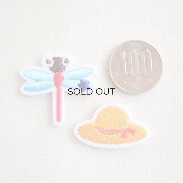 画像2: ワッペン トンボ 帽子 2枚組 (2)