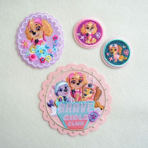 画像4: ワッペン パウパトロール スカイ & リバティ ミニ アイロン シール おしゃれ 大人 (4)