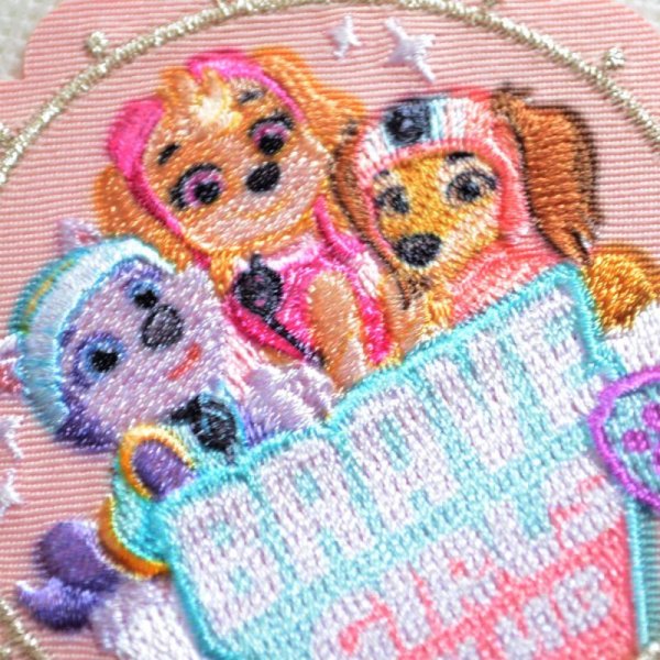 画像2: ワッペン パウパトロール ガールズ アイロン シール おしゃれ 大人 (2)