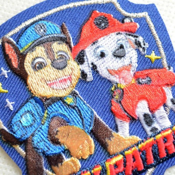 画像2: ワッペン パウパトロール チェイス & マーシャル アイロン シール おしゃれ 大人 (2)