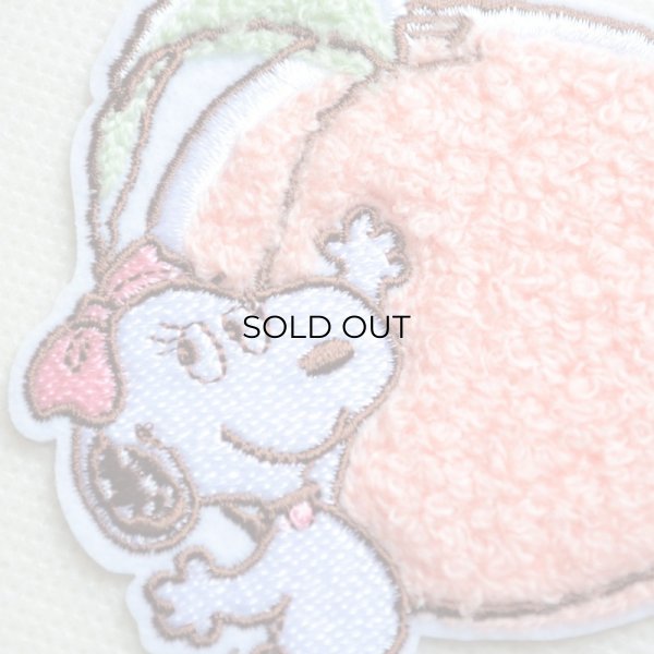 画像2: ワッペン スヌーピー ベル フルーツ もも (2)