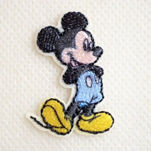 画像1: ワッペン アイロン ディズニー ミッキーマウス ミニ シール