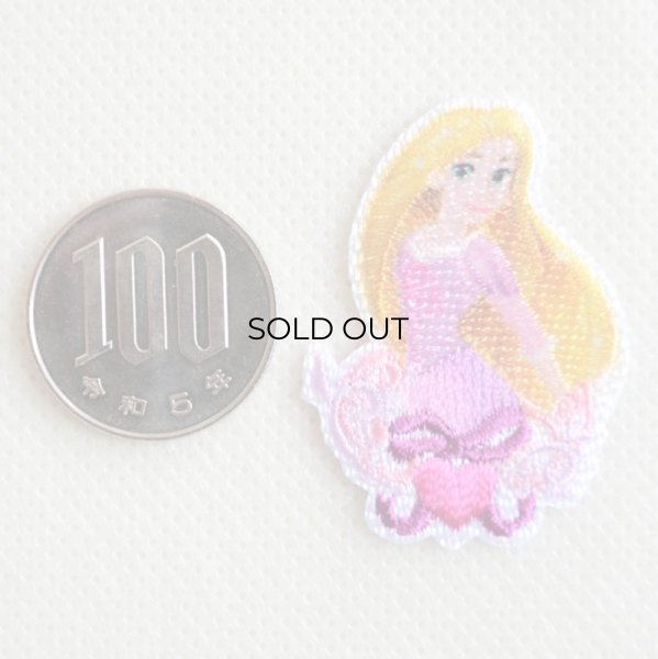 画像2: ワッペン アイロン ディズニー プリンセス 塔の上のラプンツェル ラプンツェル ミニ シール (2)