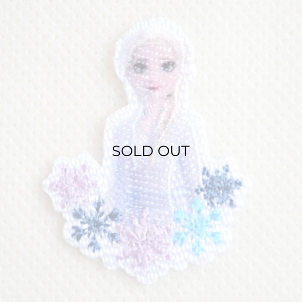 画像1: ワッペン アイロン ディズニー プリンセス アナと雪の女王 エルサ ミニ シール (1)