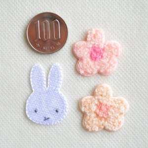 画像2: ワッペン ミッフィー と お花 ディックブルーナ ピンク