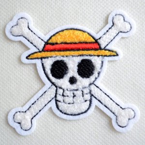 画像1: 刺繍シール ワンピース ONE PIECE ルフィ サガラ 