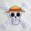 画像1: 刺繍シール ワンピース ONE PIECE ルフィ サガラ  (1)