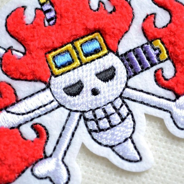 画像2: 刺繍シール ワンピース ONE PIECE キッド サガラ (2)