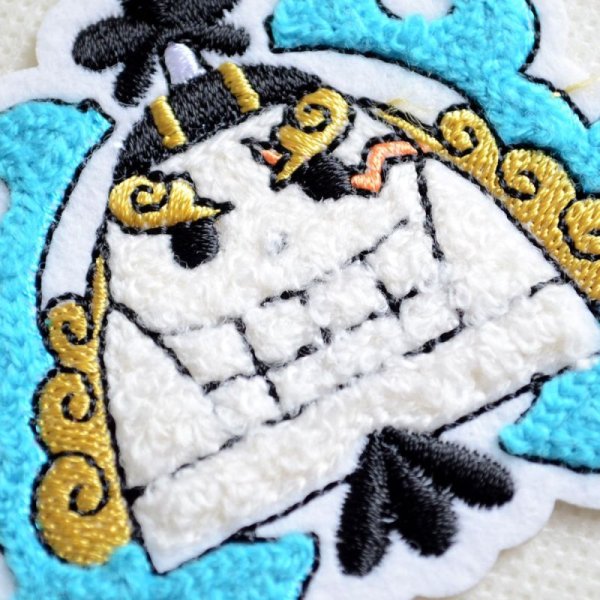 画像2: 刺繍シール ワンピース ONE PIECE ジンベエ サガラ (2)