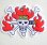 画像1: 刺繍シール ワンピース ONE PIECE キッド サガラ (1)