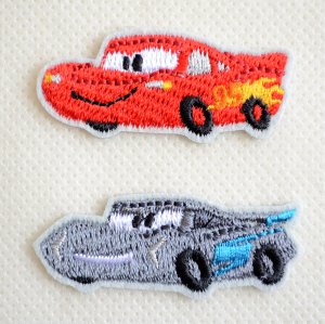 画像1: ワッペン カーズ マックイーン & ジャクソン ストーム ディズニー Disney