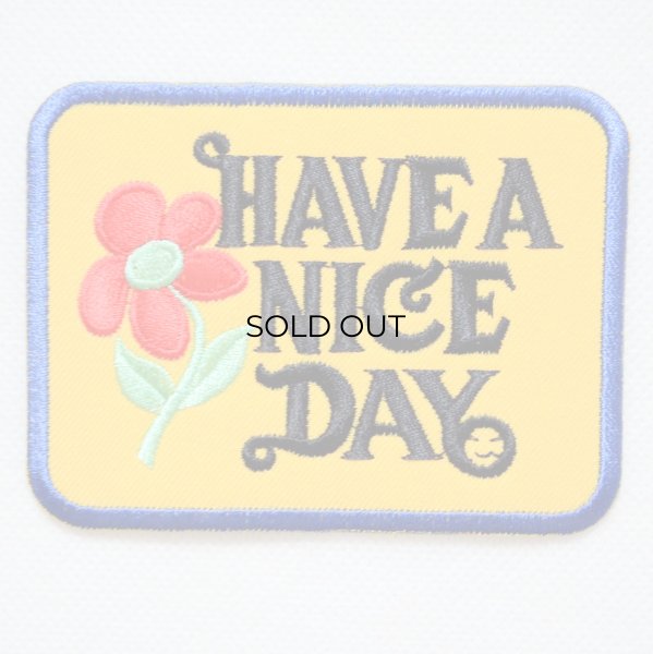 画像1: ワッペン HAVE A NICE DAY ハワイ アイロン 刺繍  (1)