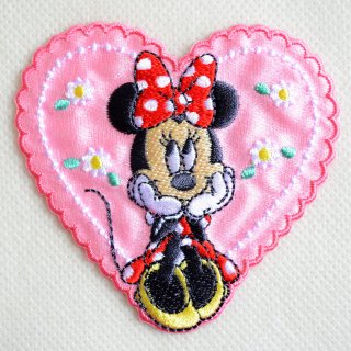 ミニーマウス刺繍ジャケット ワッペン ディズニー ミニーマウス アルファベット(Y/レッド