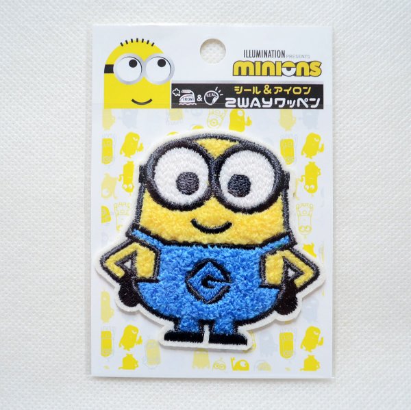 画像3: ワッペン ミニオンズ ボブ ミニオン 怪盗グルー ユニバーサルスタジオ サガラ アイロン シール おしゃれ 大人 (3)