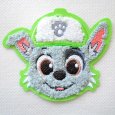 画像1: ワッペン パウパトロール ロッキー かわいい サガラ アイロン シール おしゃれ 大人 (1)
