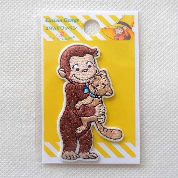 画像3: ワッペン おさるのジョージ こねこ CGTV アイロン シール おしゃれ 大人 (3)