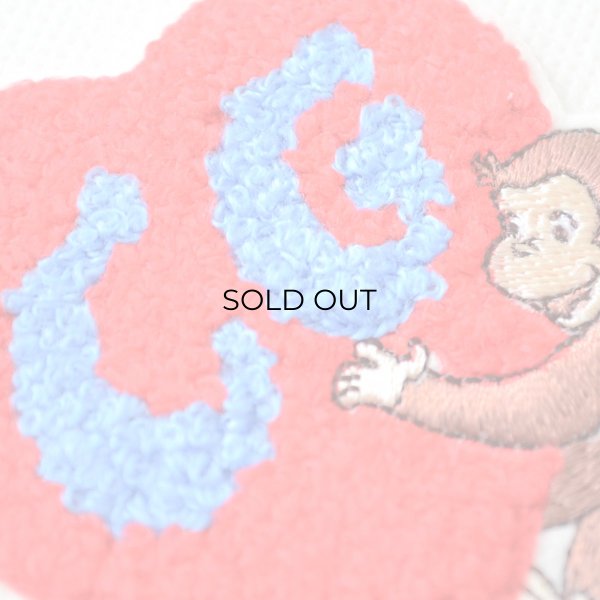 画像2: ワッペン おさるのジョージ ハート サガラ アイロン シール おしゃれ 大人 (2)