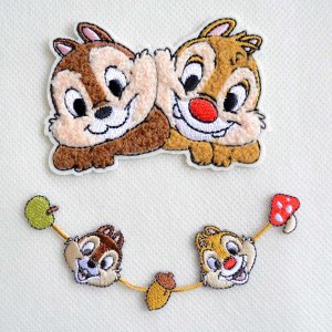 画像4: ワッペン チップ と デール フェイス ディズニー サガラ