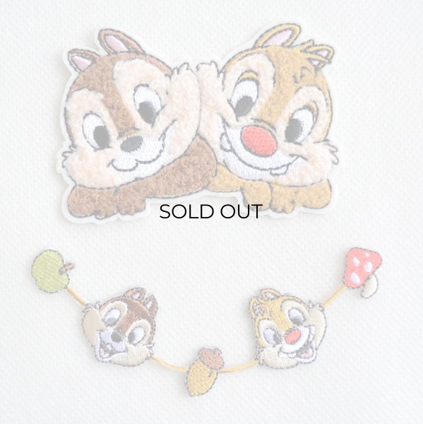 画像4: ワッペン チップ と デール フェイス ディズニー サガラ (4)
