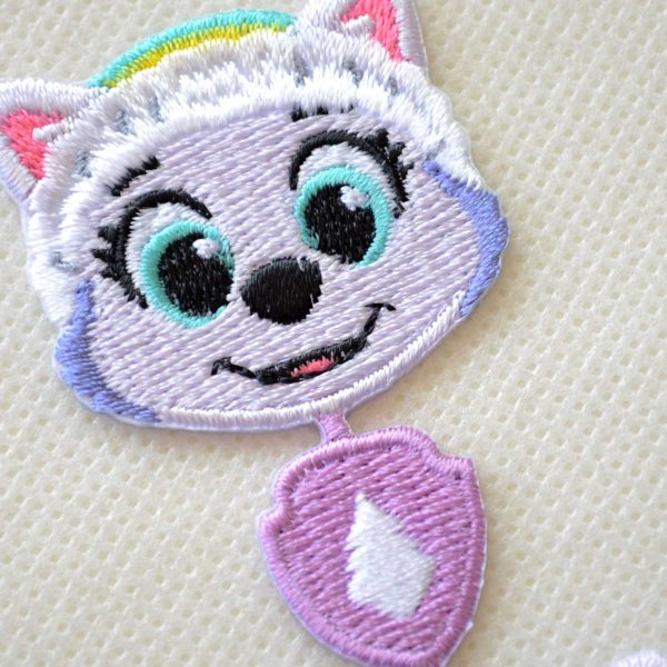 画像2: ワッペン パウパトロール エベレスト かわいい ライン アイロン シール おしゃれ 大人 (2)