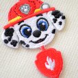 画像2: ワッペン パウパトロール マーシャル かわいい ライン アイロン シール おしゃれ 大人 (2)