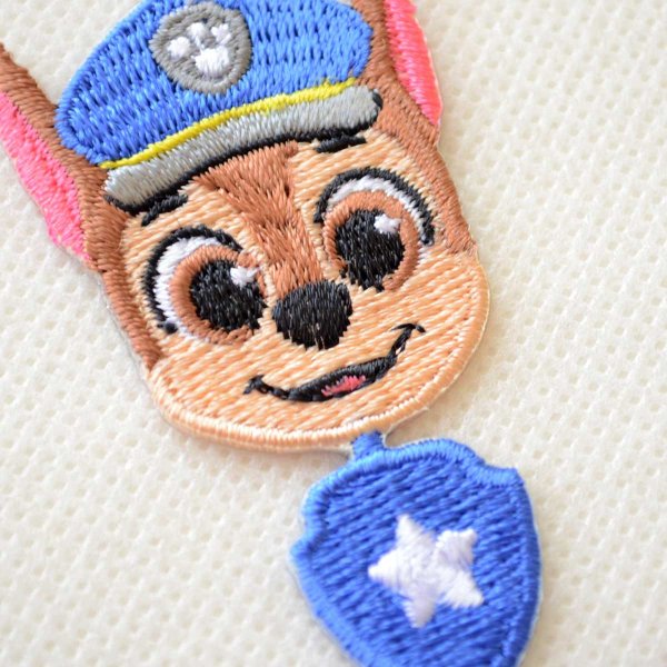 画像2: ワッペン パウパトロール チェイス かわいい ライン アイロン シール おしゃれ 大人 (2)