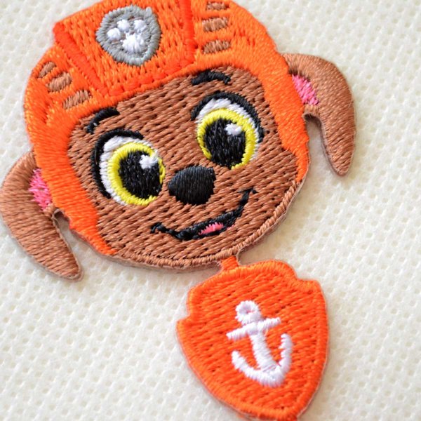 画像2: ワッペン パウパトロール ズーマ かわいい ライン アイロン シール おしゃれ 大人 (2)