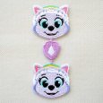 画像1: ワッペン パウパトロール エベレスト かわいい ライン アイロン シール おしゃれ 大人 (1)