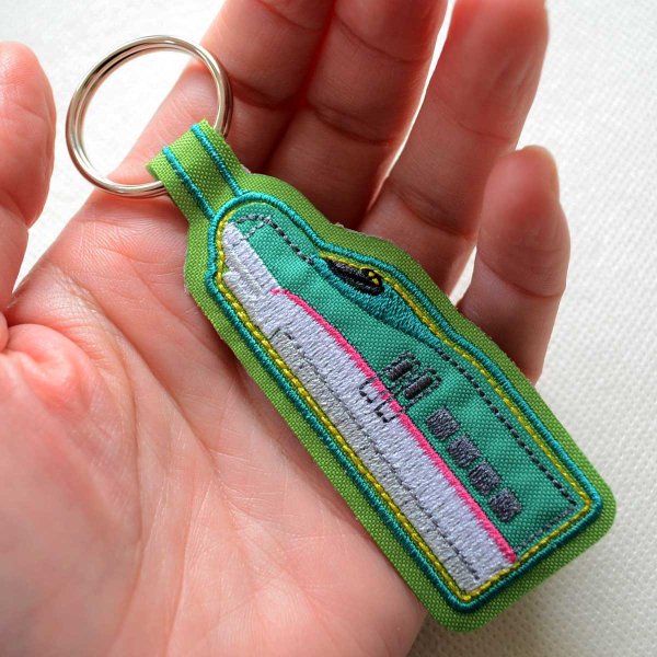 画像4: キーホルダー キーリング トレイン 刺繍 E5系 はやぶさ (4)