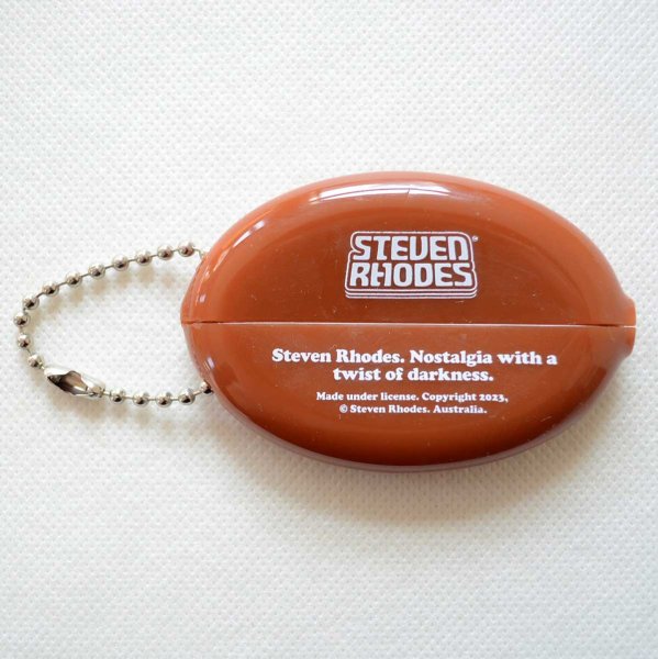 画像4: コインケース キーホルダー スティーブンローズ  Steven Rhodes ブラウン ラバー かわいい (4)