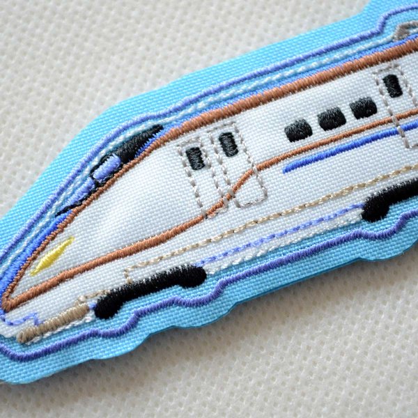 画像2: キーホルダー キーリング トレイン 刺繍 E7系 北陸新幹線 (2)
