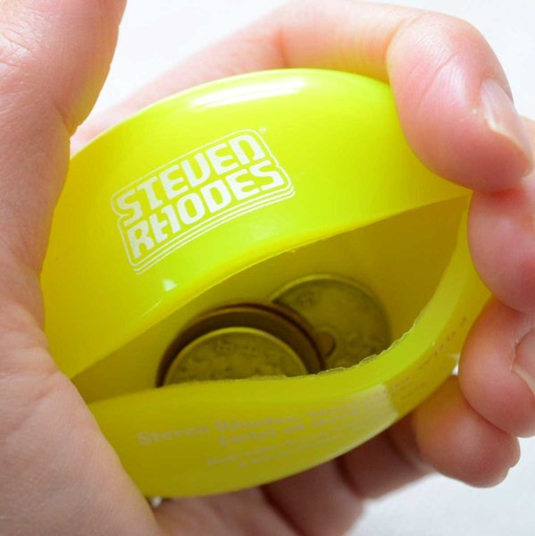 画像3: コインケース キーホルダー スティーブンローズ  Steven Rhodes ディープ ネオンイエロー クリア ラバー かわいい (3)