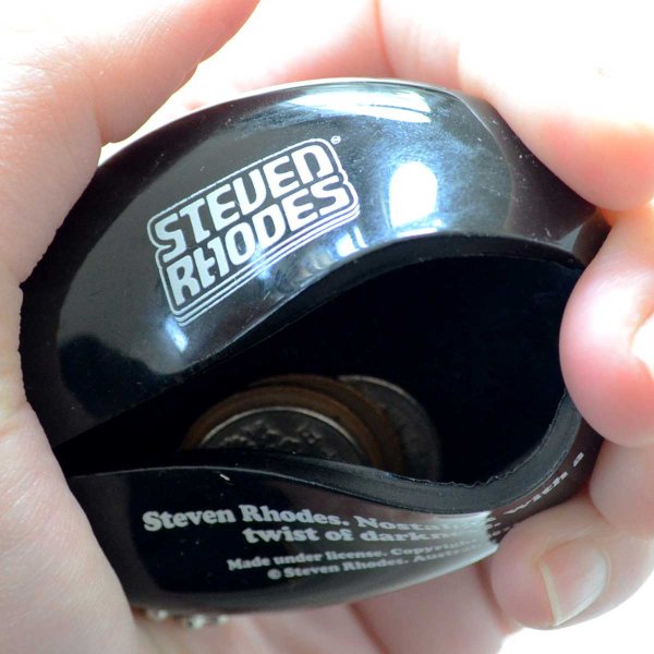 画像3: コインケース キーホルダー スティーブンローズ  Steven Rhodes ディープ ブラック ラバー かわいい (3)