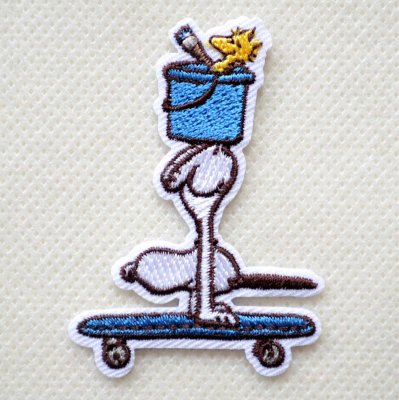 ワッペン スヌーピー スケートボード 75th アイロン | ワッペン