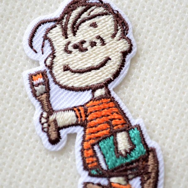 画像2: ワッペン スヌーピー ライナス 75th アイロン (2)