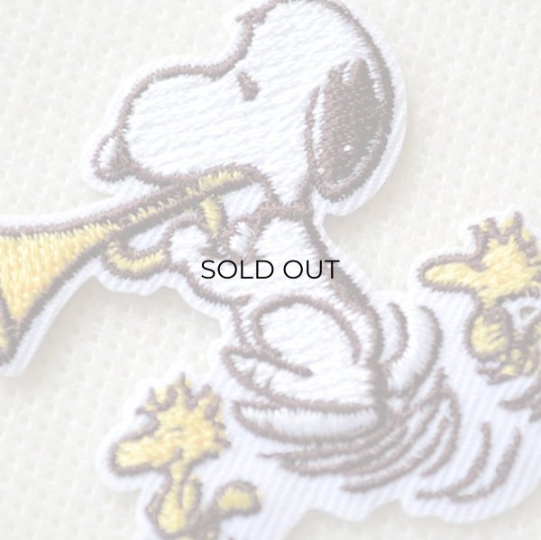 画像2: ワッペン スヌーピー ラッパ 75th アイロン (2)