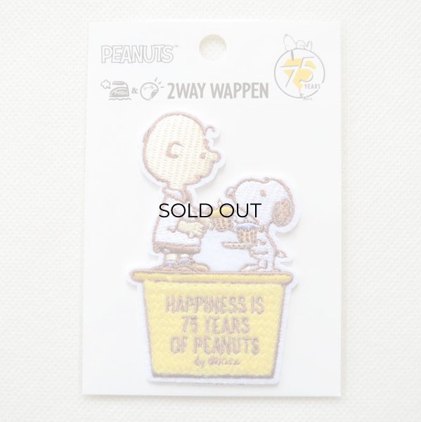 画像3: ワッペン スヌーピー SN & CB 75th アイロン (3)