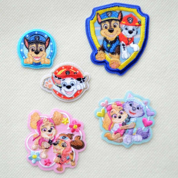画像4: ワッペン パウパトロール スカイ & エベレスト ハート アイロン シール おしゃれ 大人 (4)
