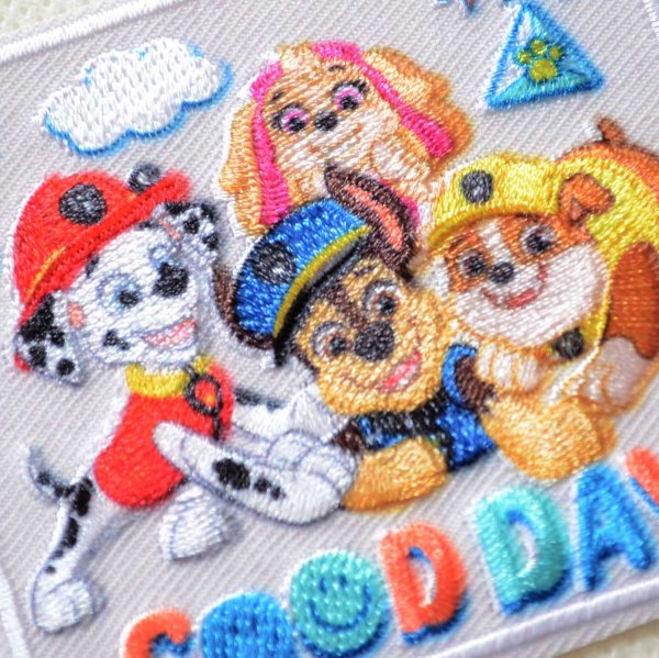 画像2: ワッペン パウパトロール GOOD DAY アイロン シール おしゃれ 大人 (2)