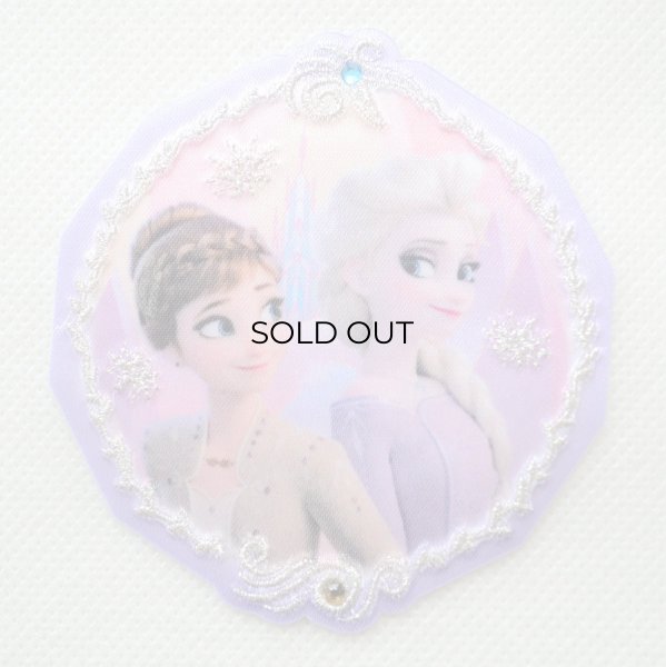 画像1: ワッペン アナと雪の女王 パープルクリーム ディズニー (1)