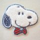 ワッペン スヌーピー フェイス サガラ ピーナッツ PEANUTS