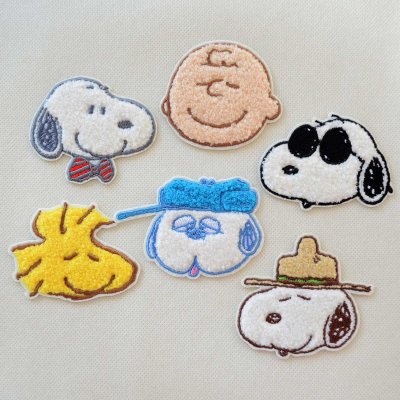 ワッペン スヌーピー フェイス サガラ ピーナッツ PEANUTS | ワッペン